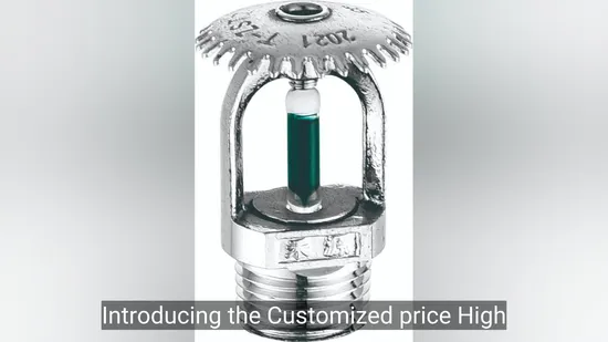 Customized Price High Quality 1/2 Inch DN15 Brass Pendent Type Brass Fire Sprinkler Head 68 Degrees 