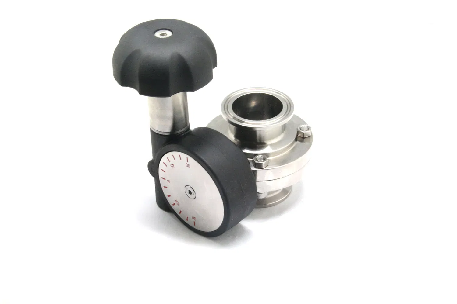 Sanitary Pneumatic Actuator Butterfly Valve Rotary Turning Handwheel Butterfly Valve