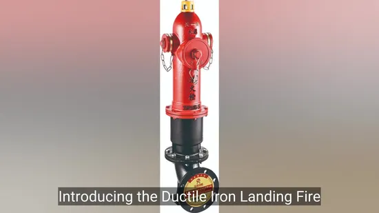 Ductile Iron Landing Fire Hydrant Valve with Rotating Decompression Stable Performance