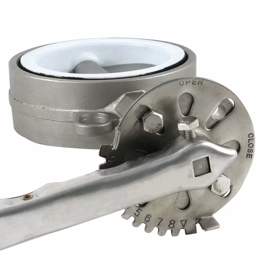 Full SUS304 SS304 SS316 SS316L SS304L CF8 CF8m CF3 CF3m with EPDM PTFE Viton FKM FPM Seat Butterfly Valve Industrial Valves